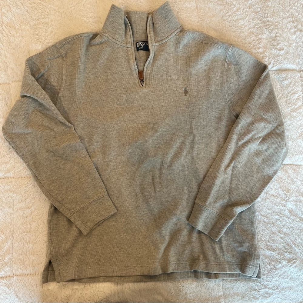 Men's Gray Polo by Ralph Lauren Sweater